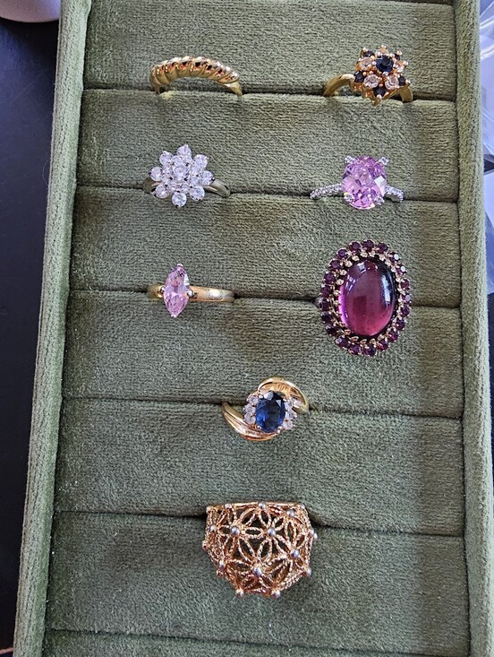 Source Unknown Jewelry - Lot Of Vintage Rings